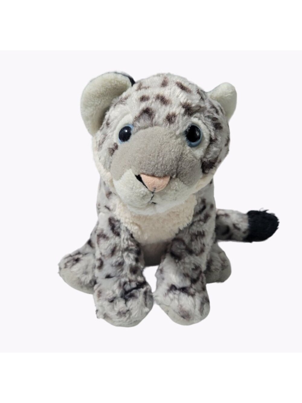 Wild Republic Snow Leopard 10 inch Plush Realistic Stuffed Animal Gray Spotted